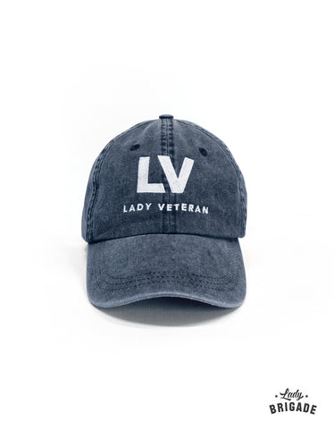 Lady Veteran Distressed Baseball Hat