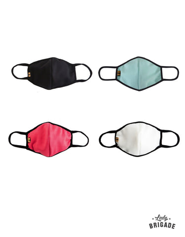 Solid Color Face Masks-Multilayered W/ Filter Pocket - USA Made