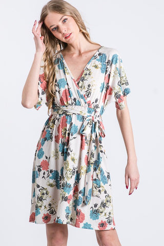 Garden Wrap Dress (SM-3X) - USA Made
