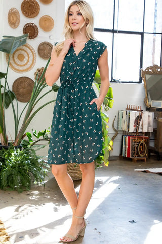 The Green Bee! Party Dress w/Pockets