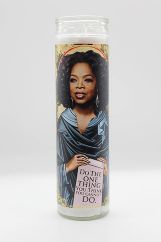 Parody Prayer Candle Featuring Oprah Winfrey