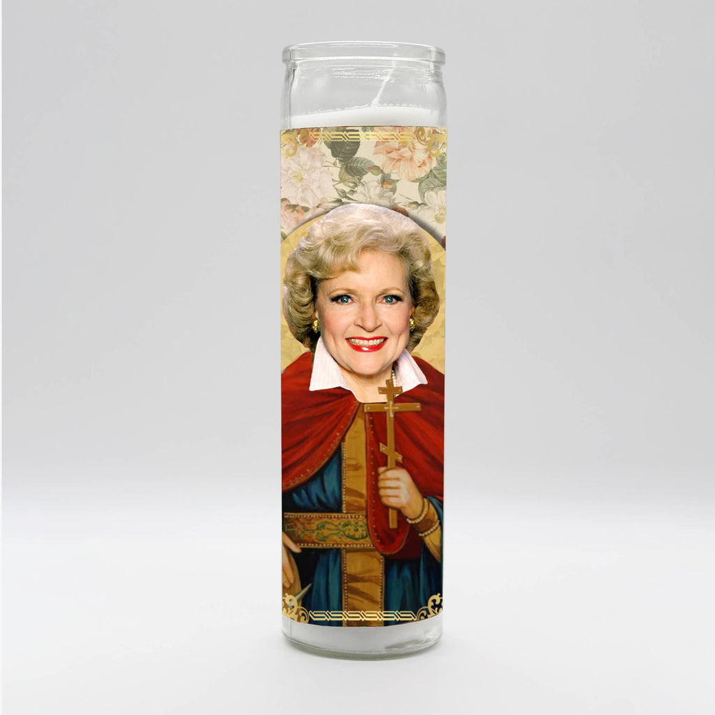 Parody Prayer Candle Featuring Betty White