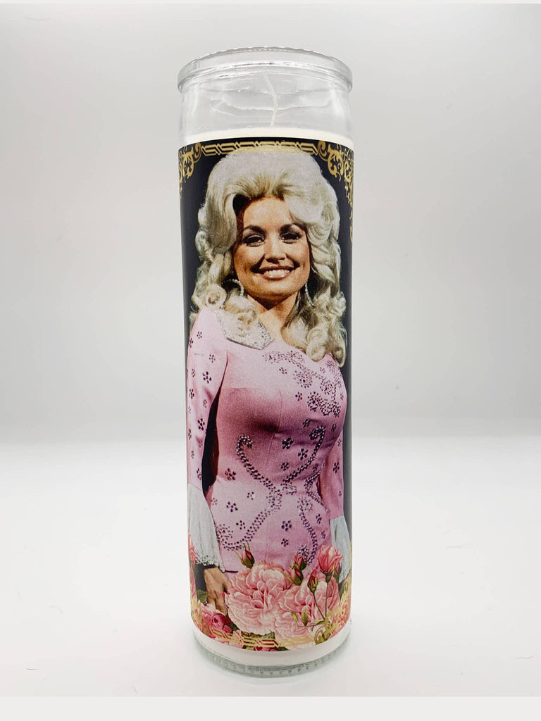Copy of Parody Prayer Candle Featuring Dolly Parton