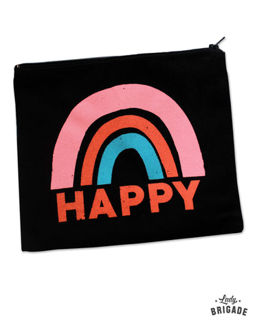 "Happy" Makeup Bag
