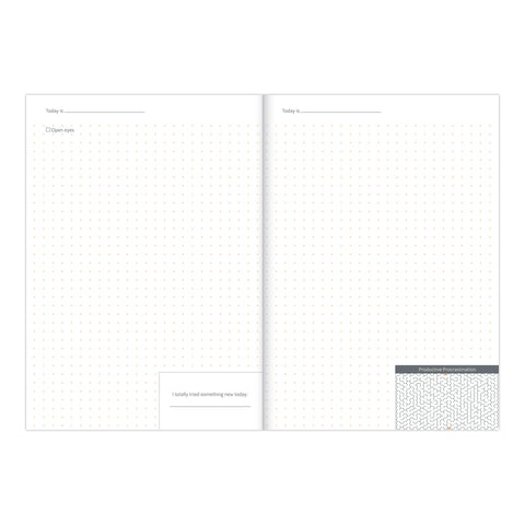 productivity journal sample pages