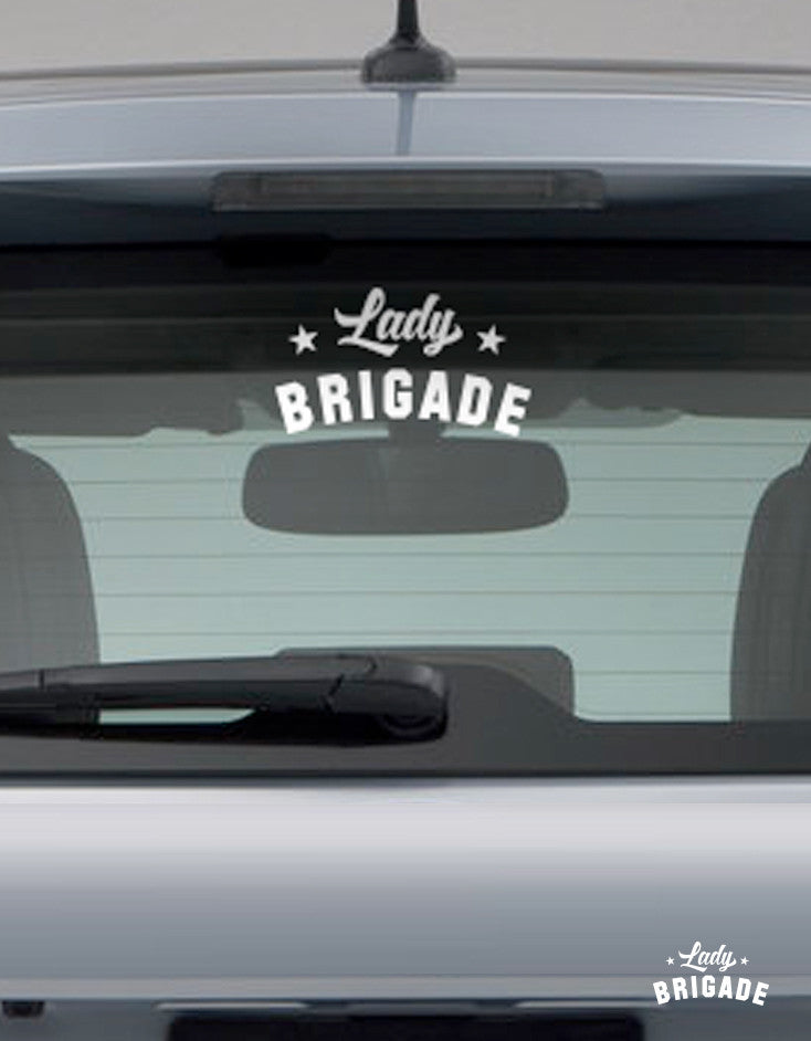 Lady Brigade Car Decal