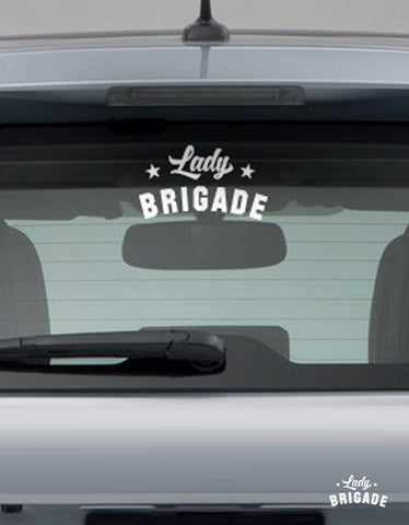 Lady Brigade Car Transfer Decal (Set of 2)