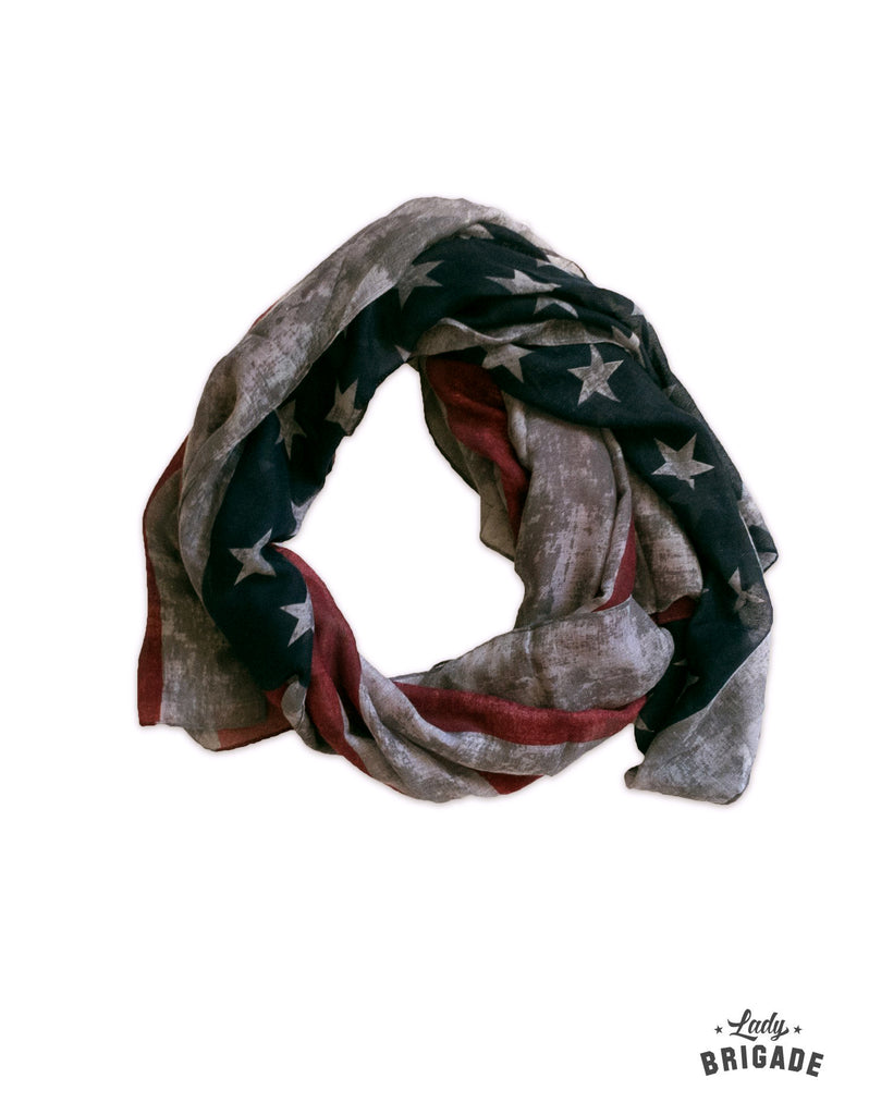 Vintage-Inspired USA Scarf